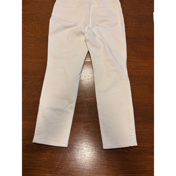 Madewell Women's Perfect Vintage Crop 27"Distressed High Rise Jean White Size 29 - Picture 10 of 14